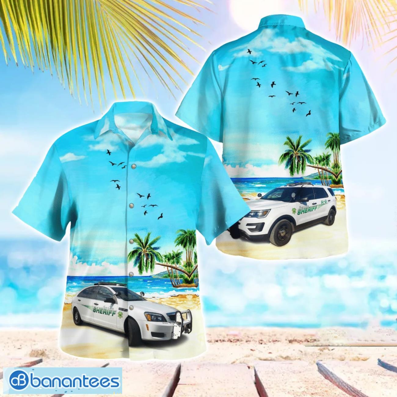 california kern county sheriffs office hawaiian shirt button summer shirt image California, Kern County Sheriff's Office Hawaiian Shirt Button Summer Shirt Product Photo