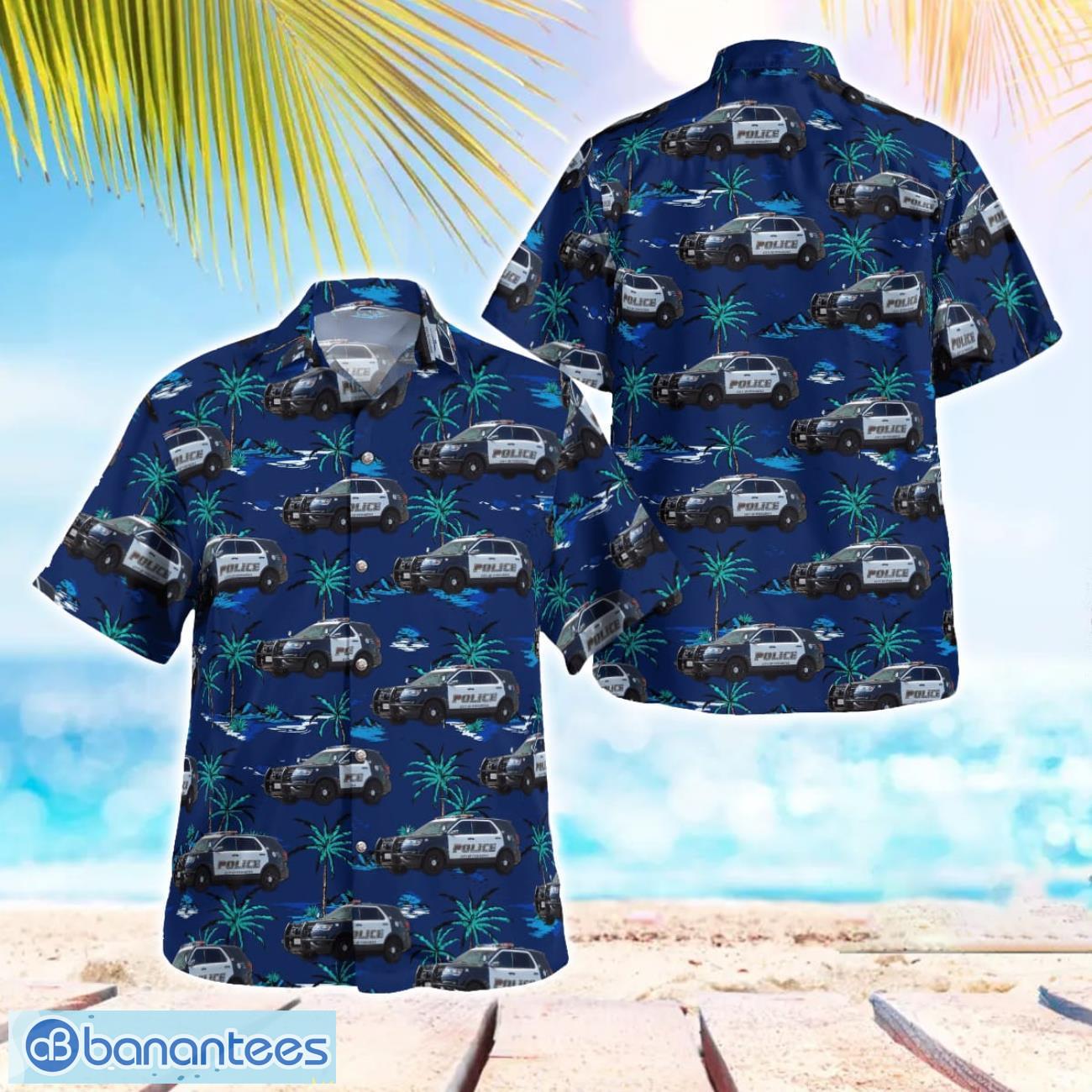 california pasadena police department hawaiian shirt button summer shirt image California, Pasadena Police Department Hawaiian Shirt Button Summer Shirt Product Photo 1