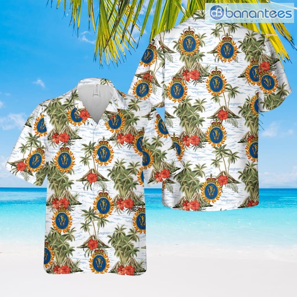 canadian armed forces caf communications and electronics branch hawaiian shirt image Canadian Armed Forces (Caf) Communications And Electronics Branch Hawaiian Shirt Product Photo 1