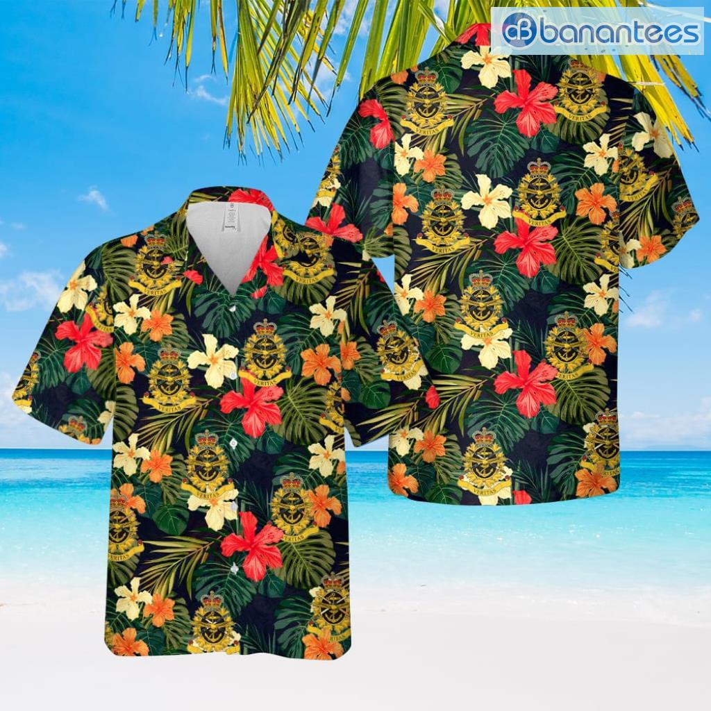 canadian armed forces public affairs branch hawaiian shirt summer fashion image Canadian Armed Forces Public Affairs Branch Hawaiian Shirt Summer Fashion Product Photo 1