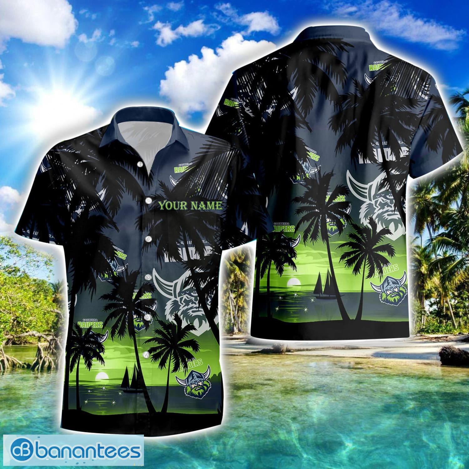canberra raiders nrl hawaiian shirt and shorts personalized name coconut tree pattern beach shirt 1 image Canberra Raiders NRL Hawaiian Shirt And Shorts Personalized Name Coconut Tree Pattern Beach Shirt Product Photo 2