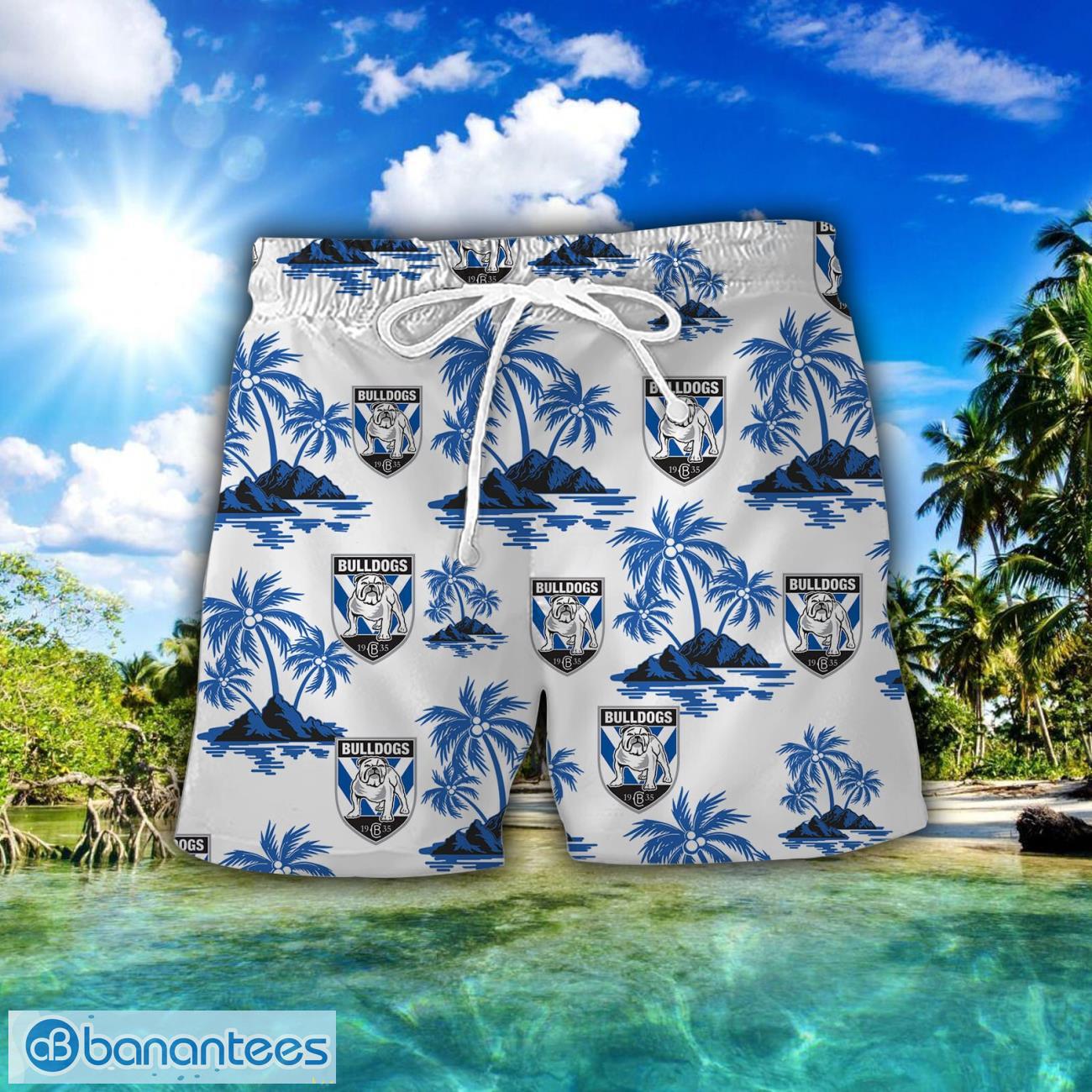 canterbury bankstown bulldogs hawaiian shirt and shorts 3d printing hawaii summer gift 1 image Canterbury Bankstown Bulldogs Hawaiian Shirt And Shorts 3D Printing Hawaii Summer Gift Product Photo 2