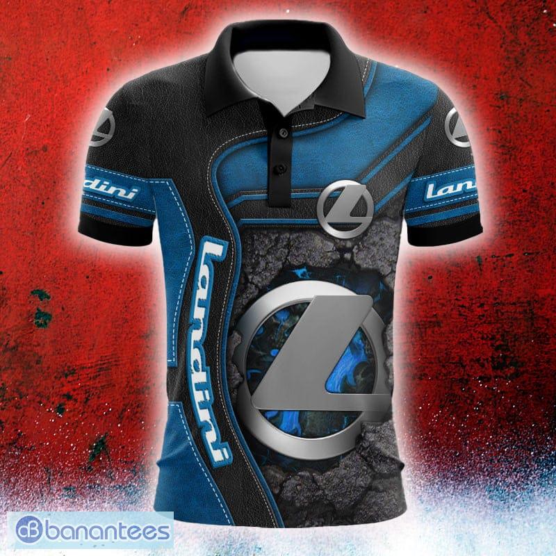 car racing landini logo hidden truck leather pattern 3d polo shirt image Car Racing Landini Logo Hidden Truck Leather Pattern 3D Polo Shirt - Car Racing Landini Logo Hidden Truck Leather Pattern 3D Polo Shirt