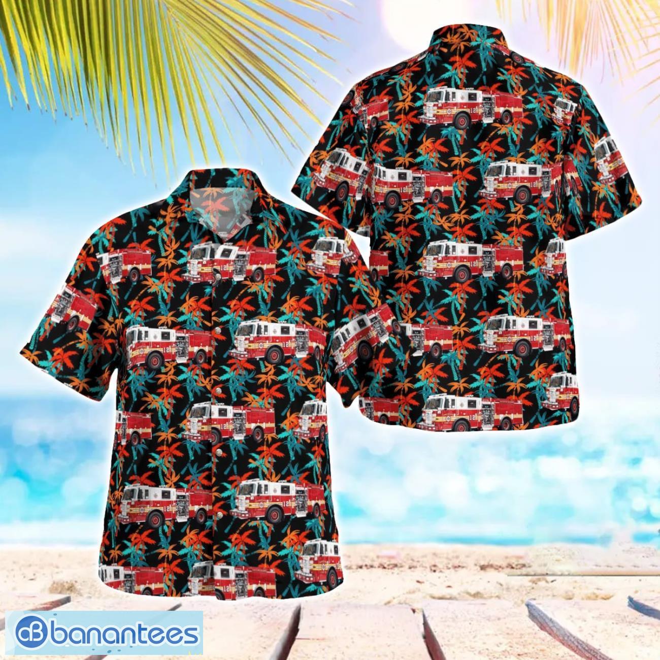 christiana fire company delaware hawaiian shirt gift for summer vacation image Christiana Fire Company, Delaware Hawaiian Shirt Gift For Summer Vacation Product Photo 1
