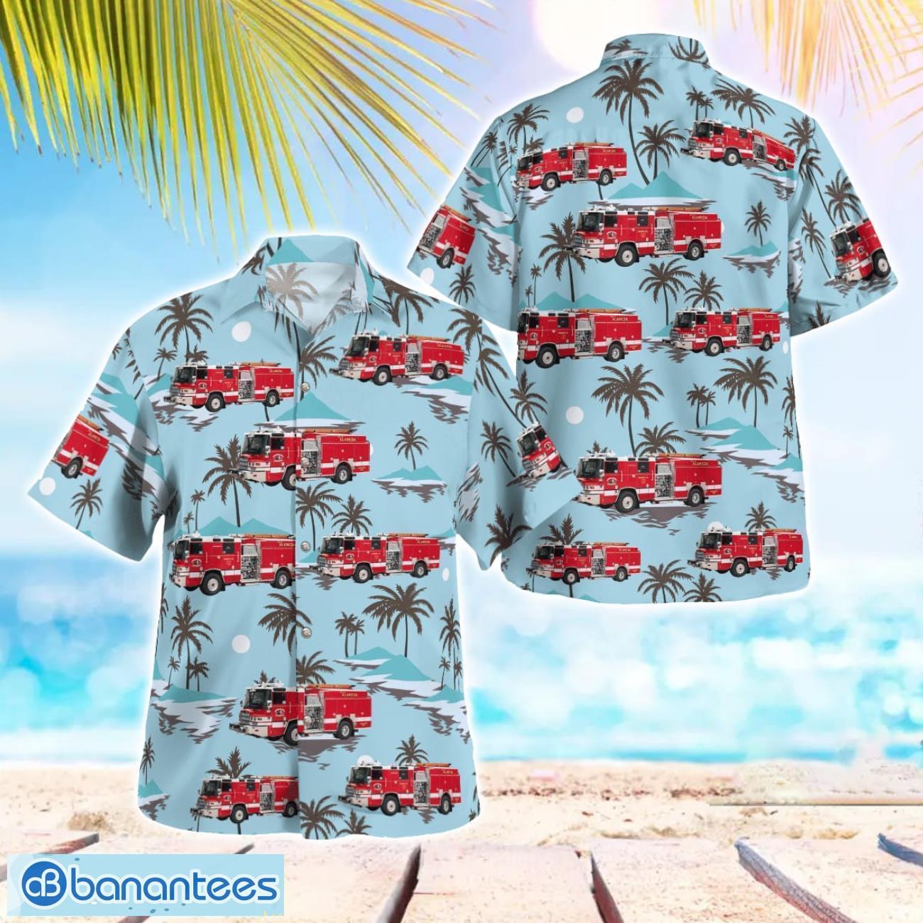 city of alameda california alameda fire department hawaiian shirt button summer shirt image City of Alameda, California, Alameda Fire Department Hawaiian Shirt Button Summer Shirt Product Photo 1
