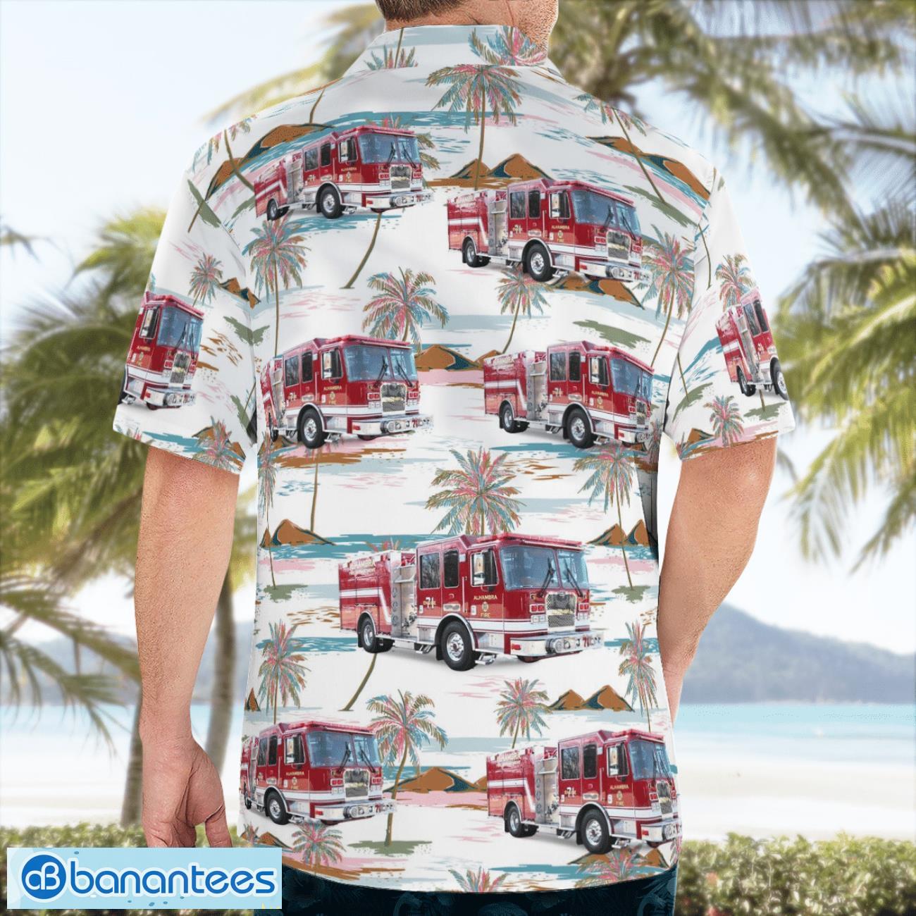 city of alhambra california alhambra fire department hawaiian shirt button summer shirt 1 image City of Alhambra, California, Alhambra Fire Department Hawaiian Shirt Button Summer Shirt Product Photo 2