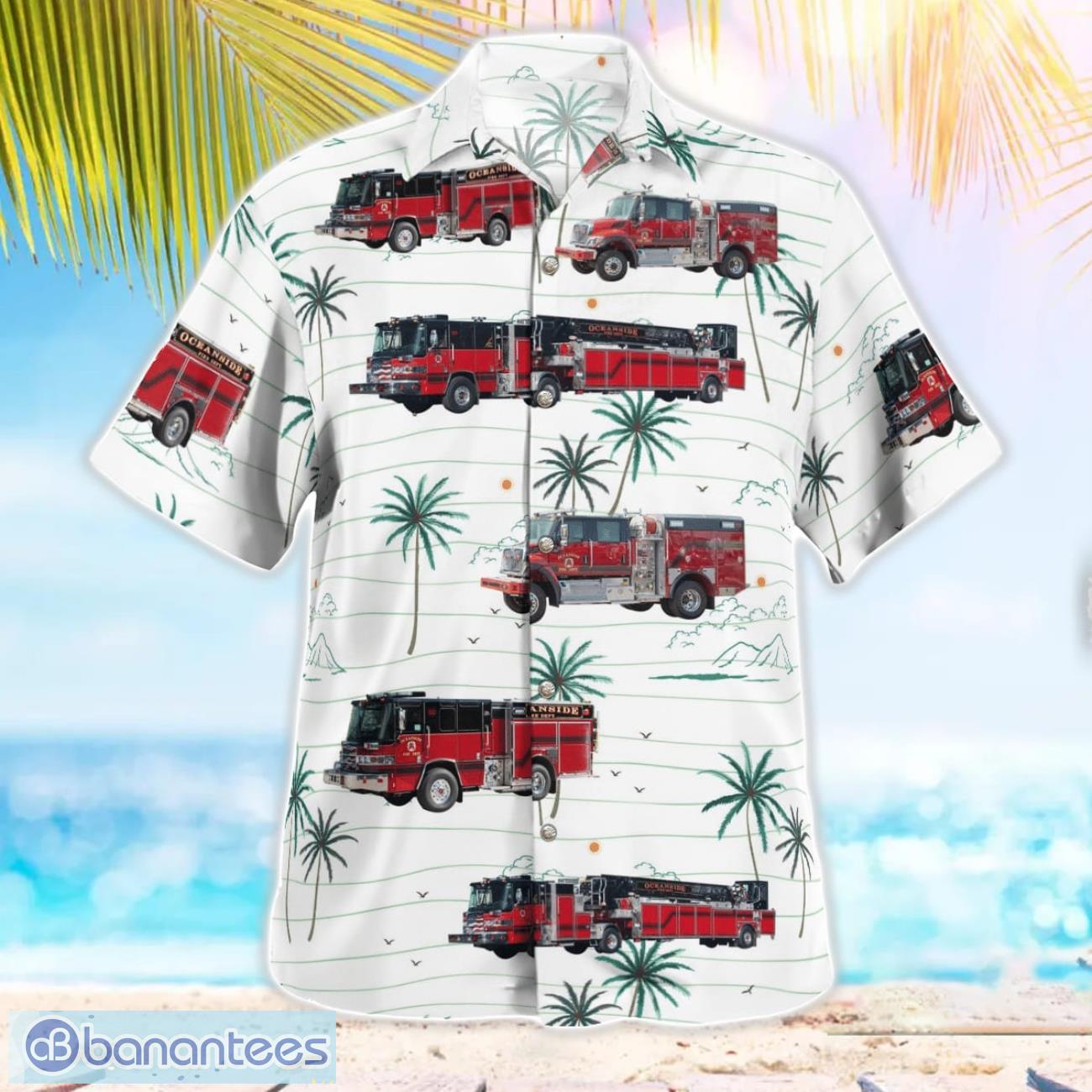 city of oceanside california oceanside fire department hawaiian shirt button summer shirt 2 image City of Oceanside, California, Oceanside Fire Department Hawaiian Shirt Button Summer Shirt Product Photo 3