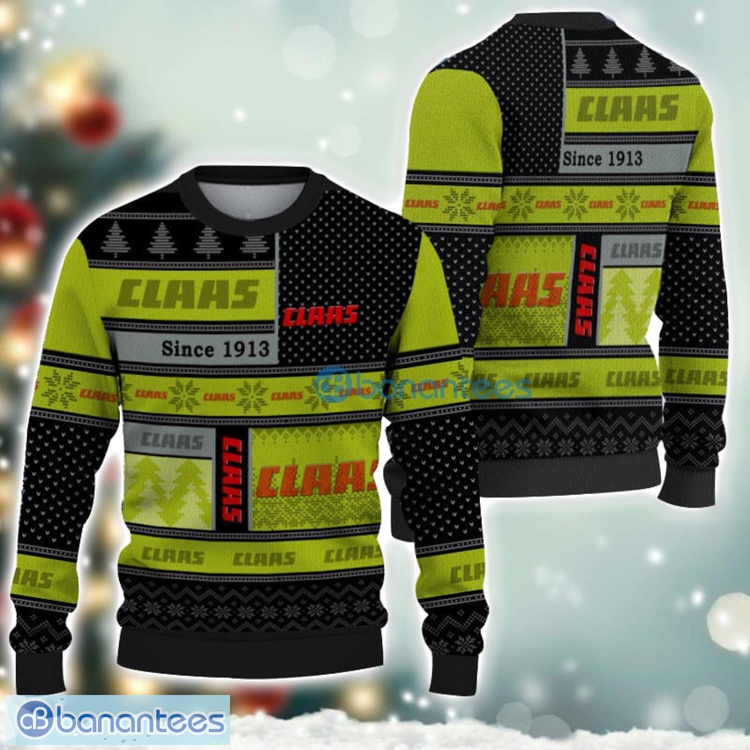 claas logo ugly christmas sweater for fans men and women christmas gift ideas image Claas Logo Ugly Christmas Sweater For Fans Men And Women Christmas Gift Ideas Product Photo 1
