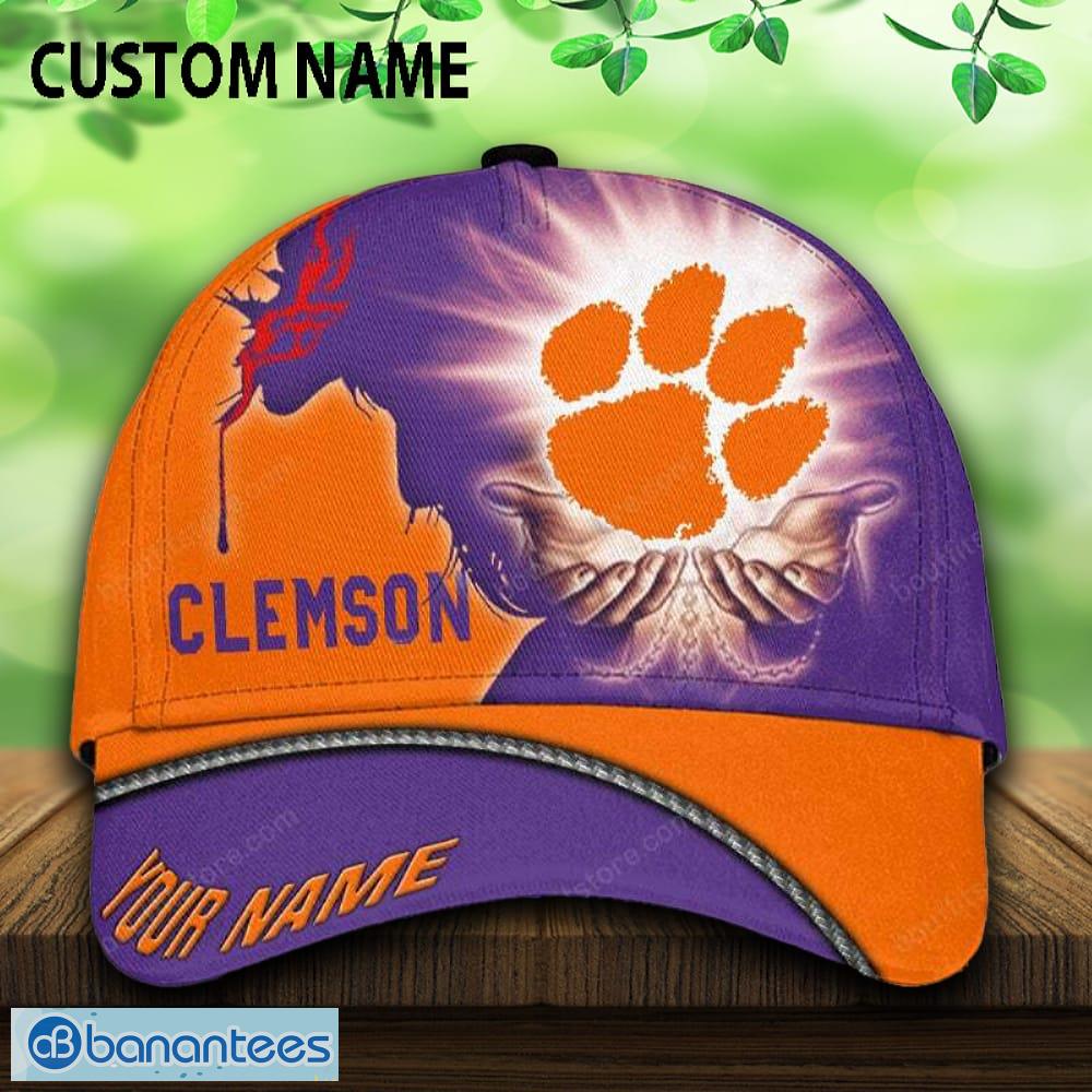 clemson tigers 3d cap and hat custom name all over print for fans image Clemson Tigers 3D Cap And Hat Custom Name All Over Print For Fans - Clemson Tigers 3D Cap And Hat Custom Name All Over Print For Fans