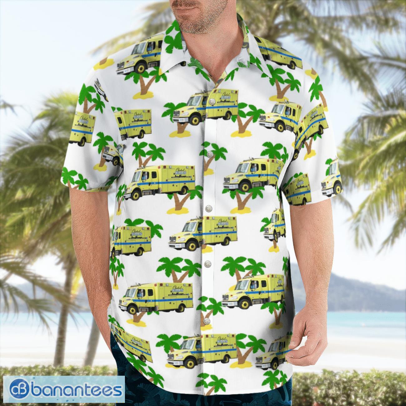 cleveland ems cleveland ohio hawaiian shirt gift for summer vacation 2 image Cleveland EMS, Cleveland, Ohio Hawaiian Shirt Gift For Summer Vacation Product Photo 3
