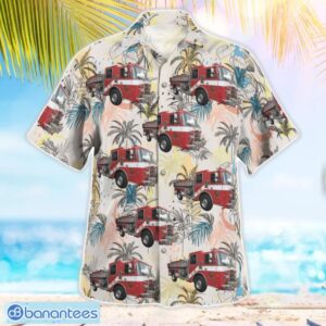 Burbank, California, Warner Brothers Studios Fire Department Hawaiian Shirt Button Summer Shirt Product Photo 4