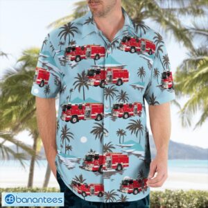 City of Alameda, California, Alameda Fire Department Hawaiian Shirt Button Summer Shirt Product Photo 4
