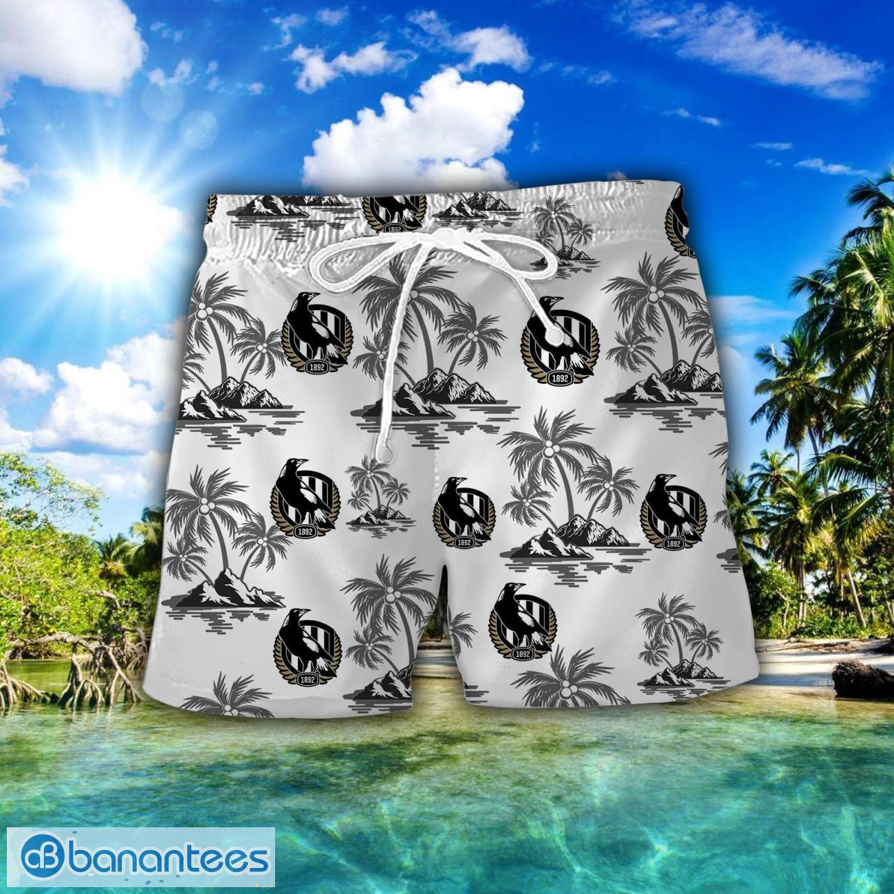 collingwood football club hawaiian shirt and shorts 3d printing hawaii summer gift 1 image Collingwood Football Club Hawaiian Shirt And Shorts 3D Printing Hawaii Summer Gift Product Photo 2