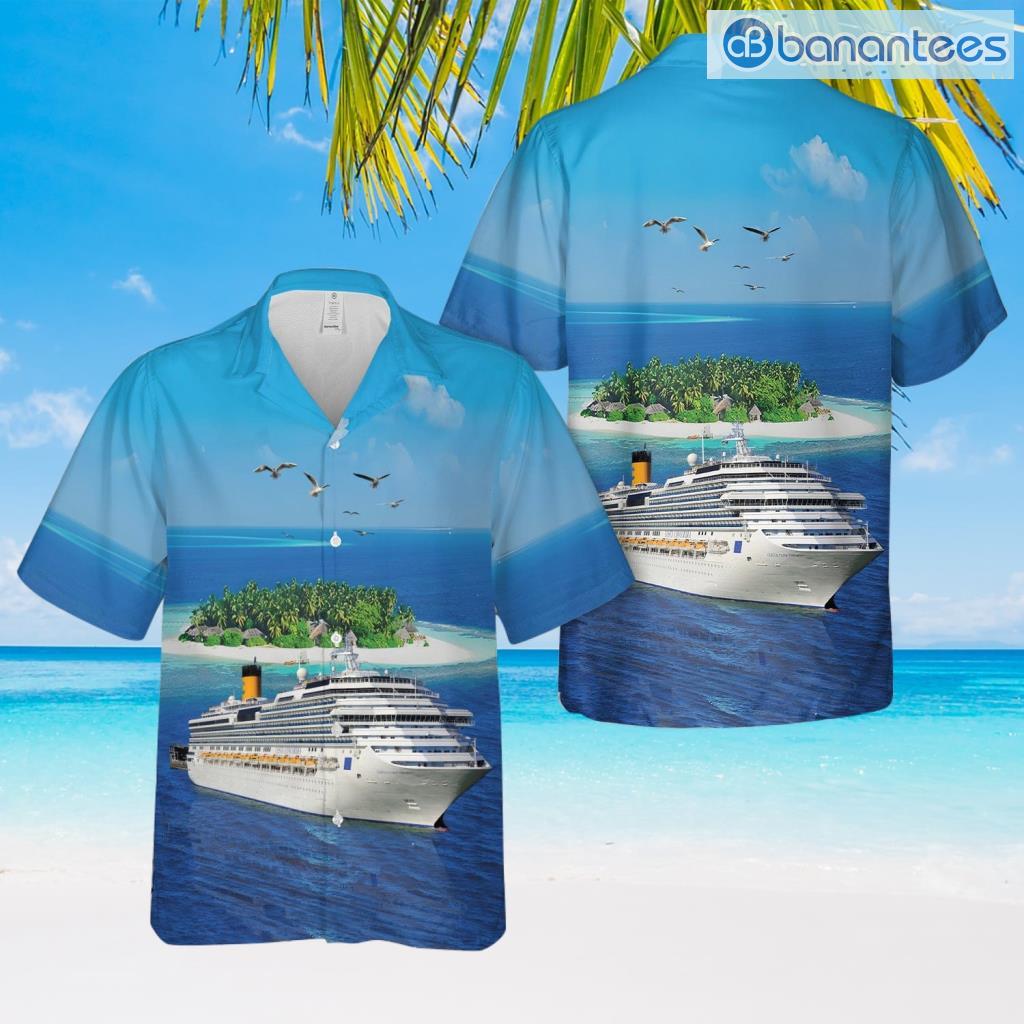 costa concordia hawaiian shirt summer fashion image Costa Concordia Hawaiian Shirt Summer Fashion Product Photo 1