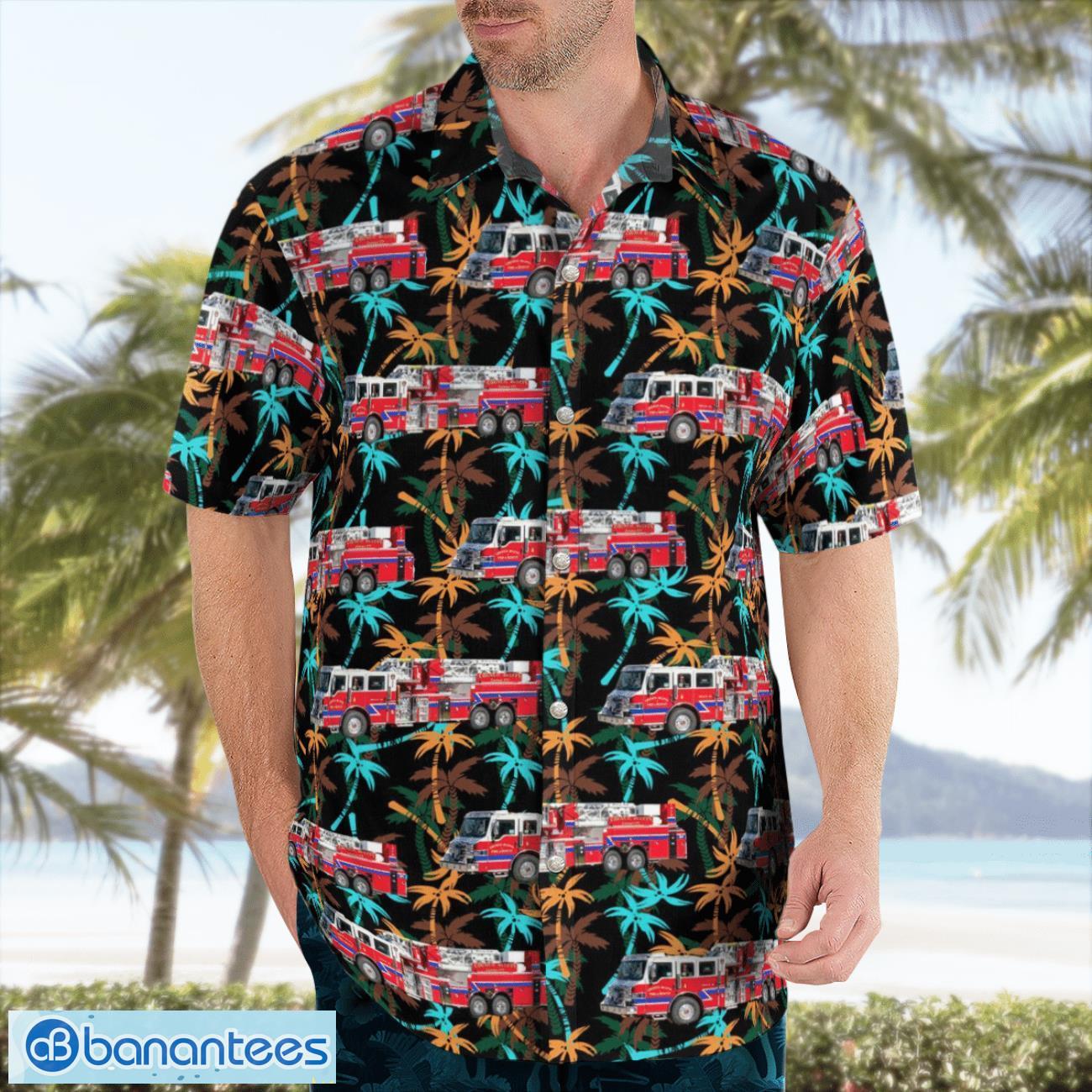 council bluffs fire department iowa hawaiian shirt gift for summer vacation 2 image Council Bluffs Fire Department, Iowa Hawaiian Shirt Gift For Summer Vacation Product Photo 3