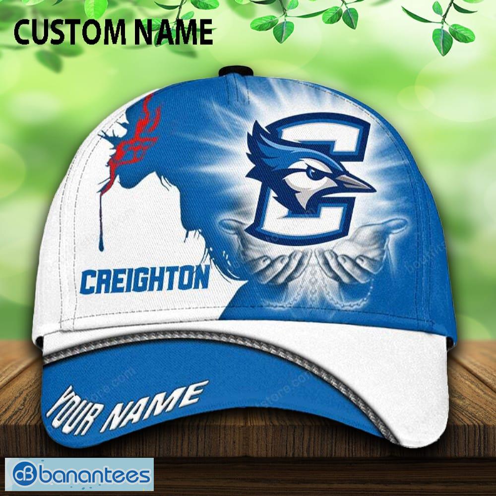 creighton bluejays 3d cap and hat custom name all over print for fans image Creighton Bluejays 3D Cap And Hat Custom Name All Over Print For Fans - Creighton Bluejays 3D Cap And Hat Custom Name All Over Print For Fans