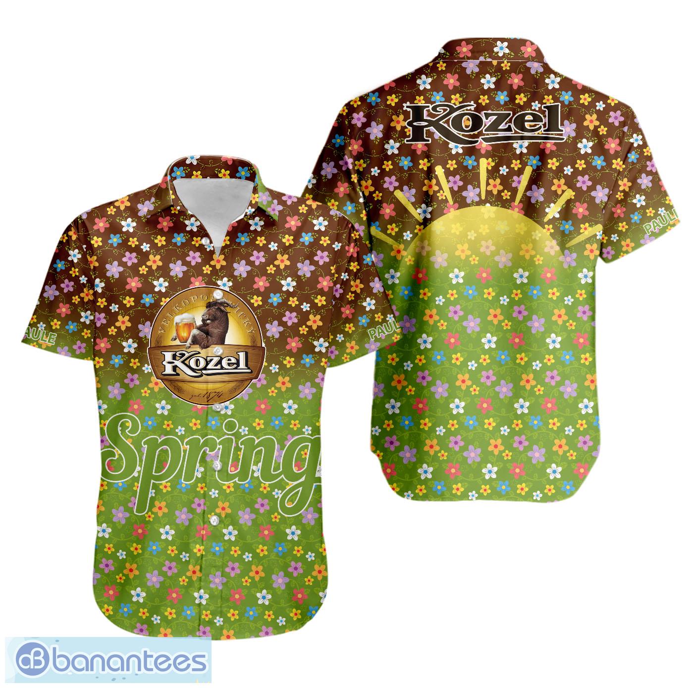 custom name beer velkopopovicky kozel logo brand cruise brand new aop hawaiian shirt image Custom Name Beer Velkopopovicky Kozel Logo Brand Cruise Brand New AOP Hawaiian Shirt Product Photo 1