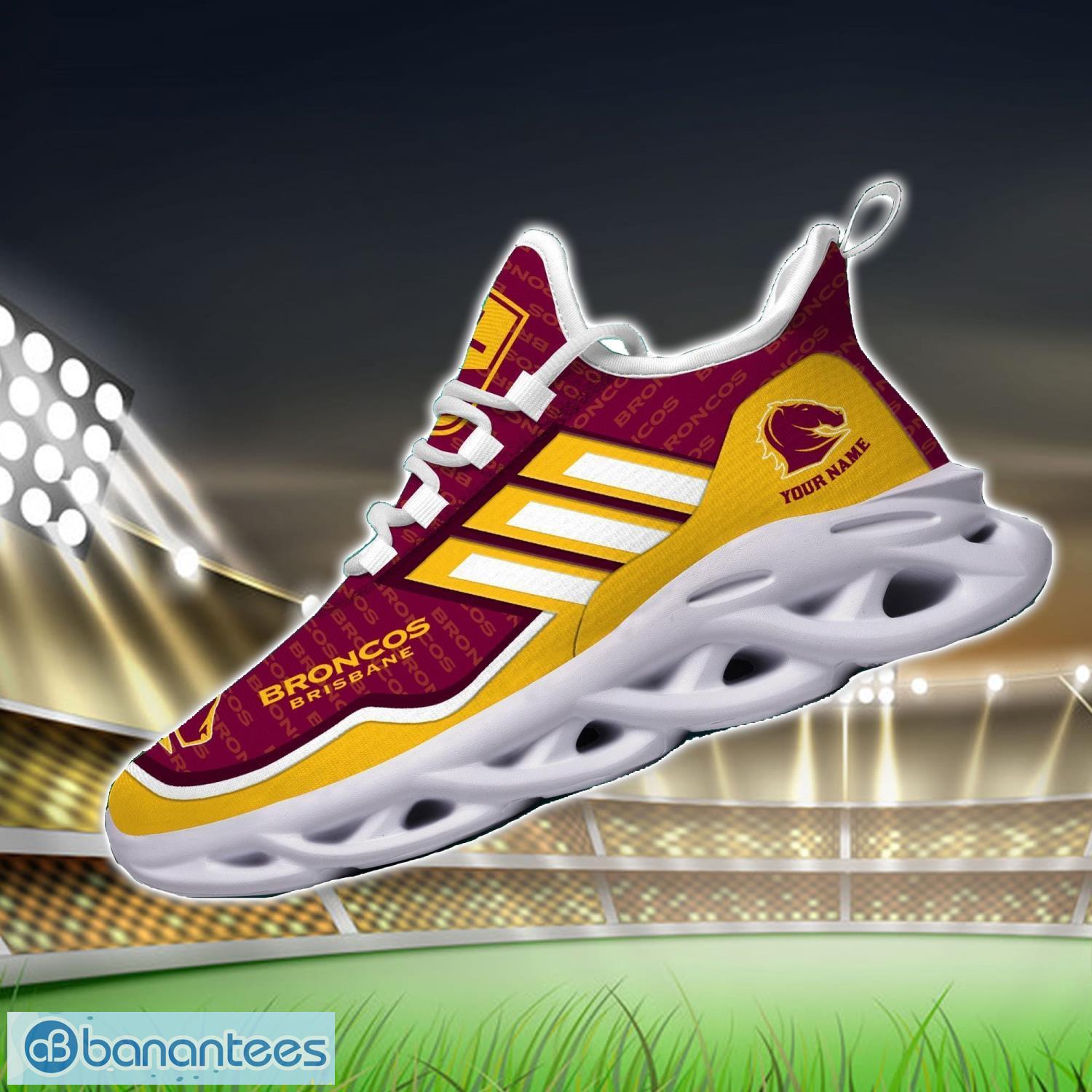custom name for fans nrl brisbane broncos personalized max soul shoes running sneakers 1 image Custom Name For Fans NRL Brisbane Broncos Personalized Max Soul Shoes Running Sneakers Product Photo 2