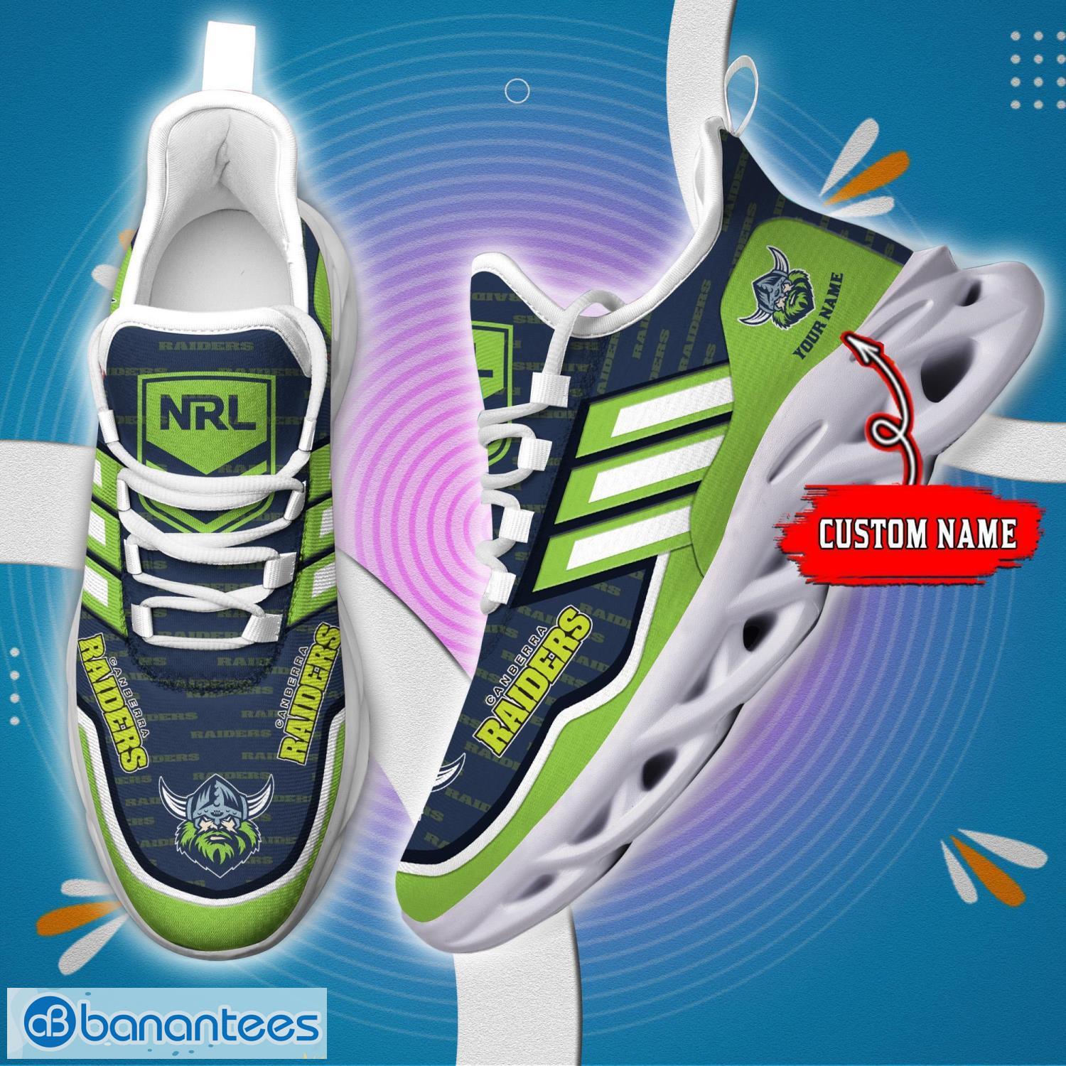 custom name for fans nrl canberra raiders personalized max soul shoes running sneakers image Custom Name For Fans NRL Canberra Raiders Personalized Max Soul Shoes Running Sneakers Product Photo 1