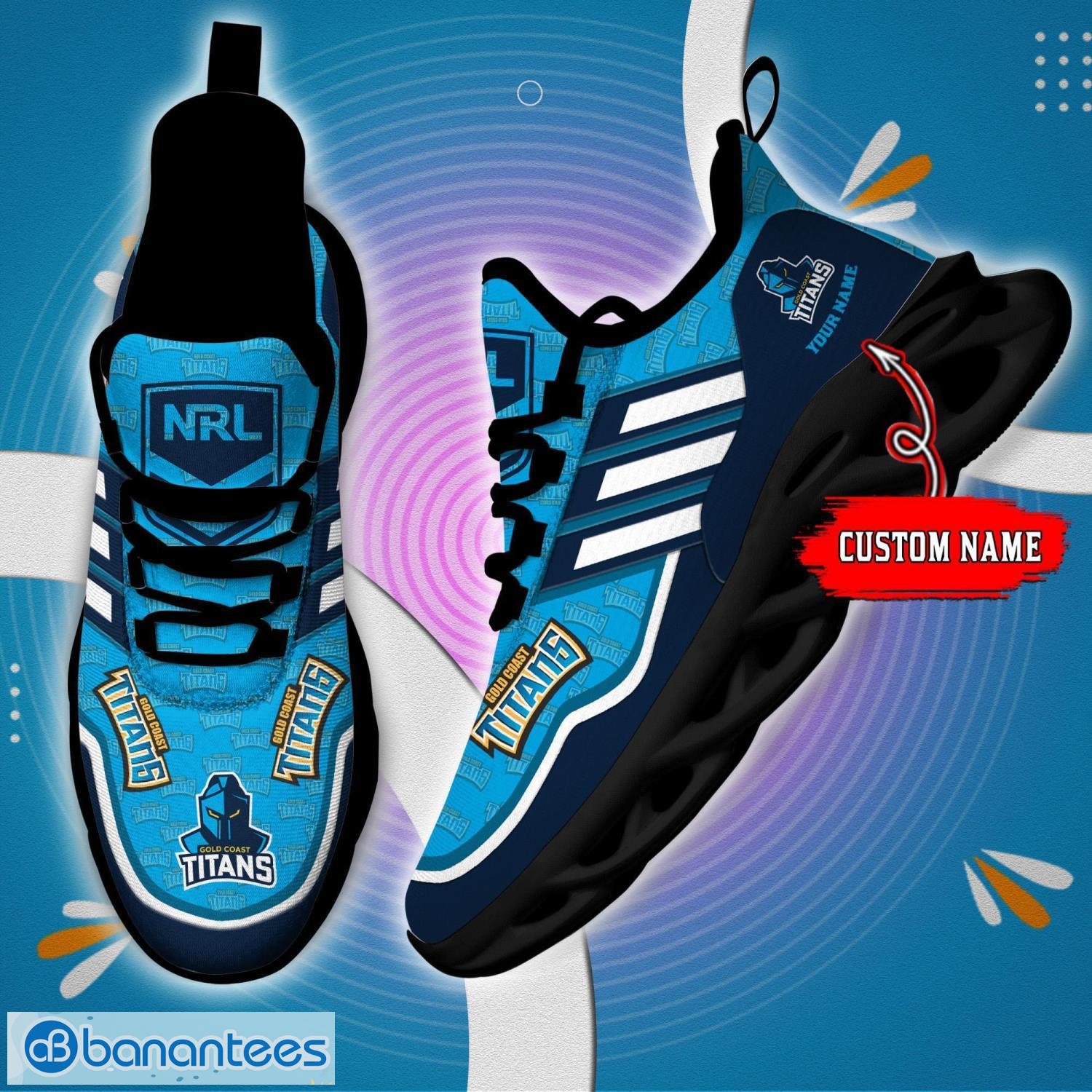 custom name for fans nrl gold coast titans personalized max soul shoes running sneakers 3 image Custom Name For Fans NRL Gold Coast Titans Personalized Max Soul Shoes Running Sneakers Product Photo 4