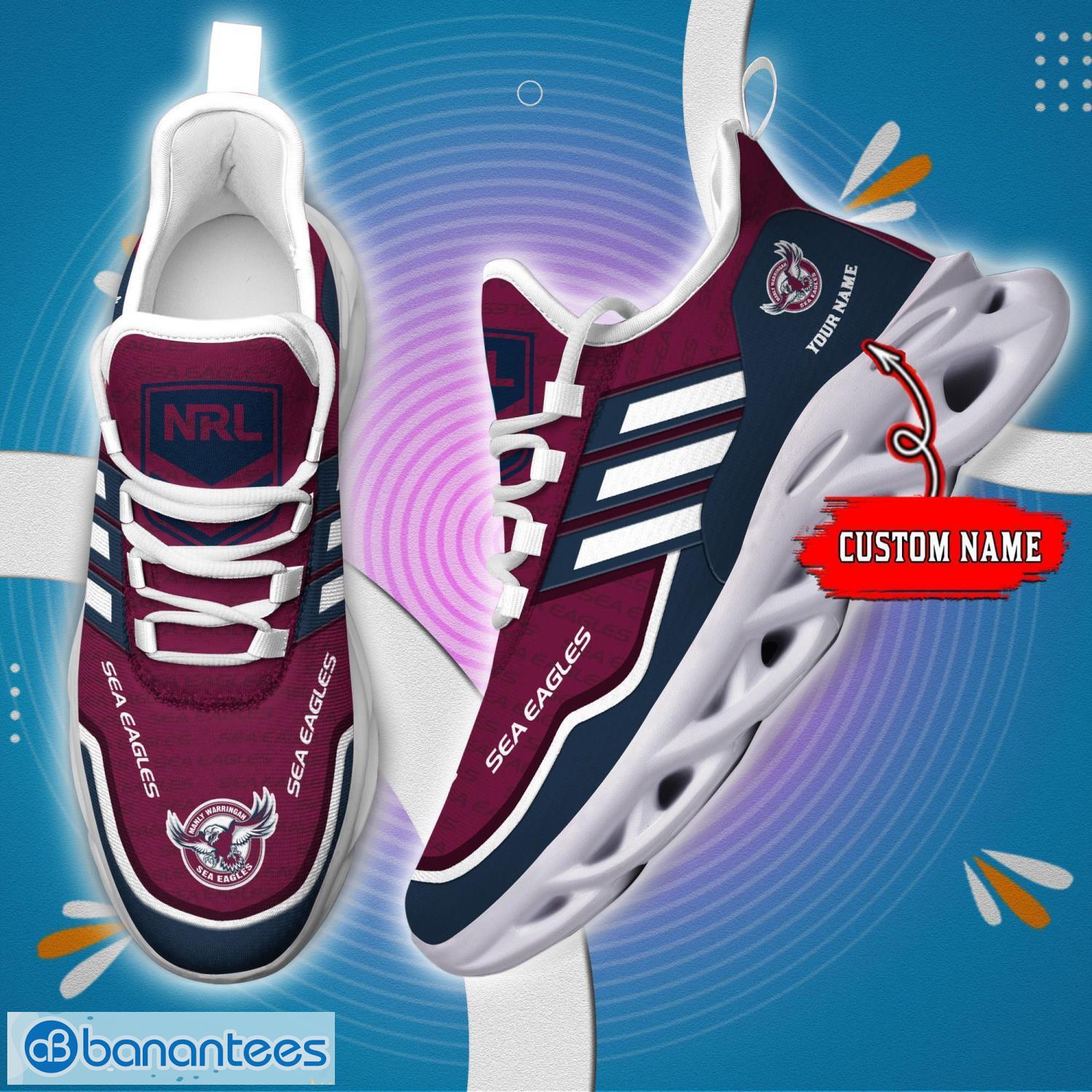 custom name for fans nrl manly sea eagles personalized max soul shoes running sneakers image Custom Name For Fans NRL Manly Sea Eagles Personalized Max Soul Shoes Running Sneakers Product Photo 1