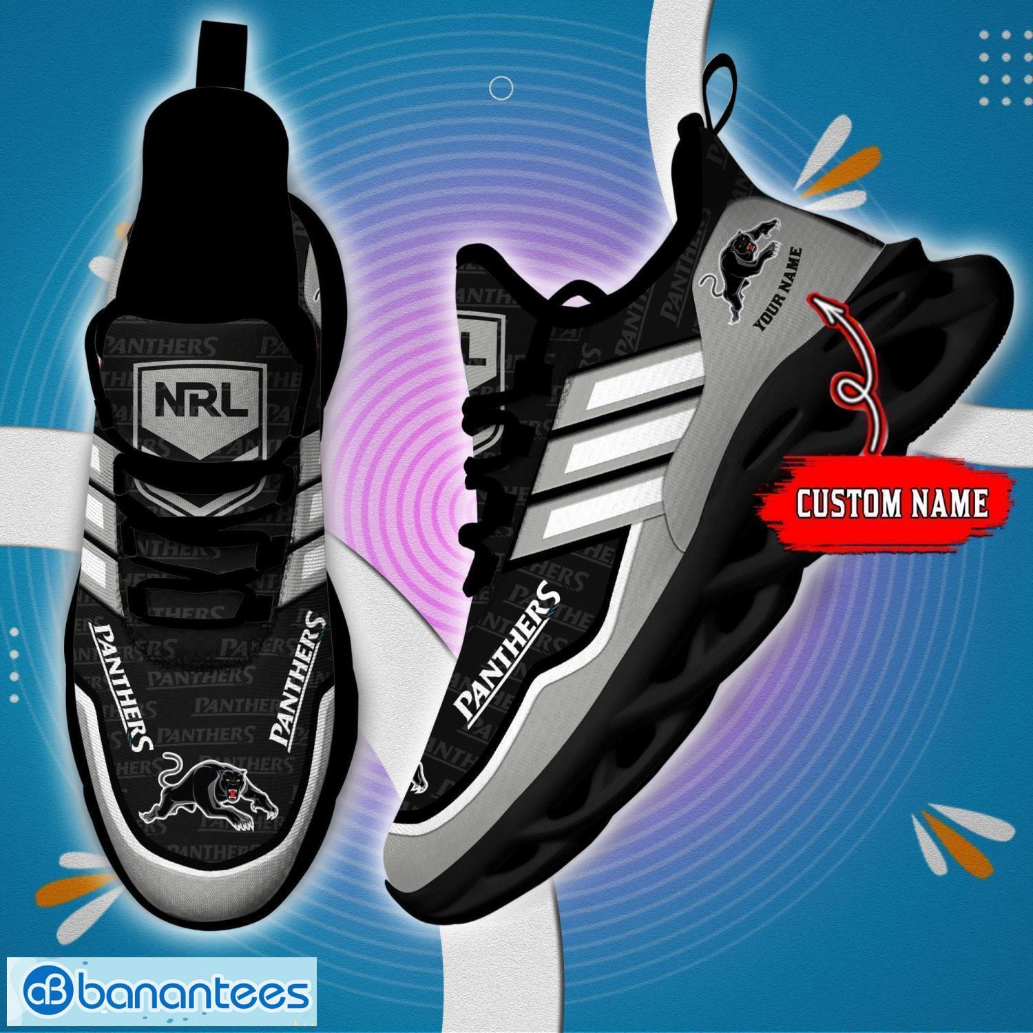 custom name for fans nrl penrith panthers personalized max soul shoes running sneakers 3 image Custom Name For Fans NRL Penrith Panthers Personalized Max Soul Shoes Running Sneakers Product Photo 4