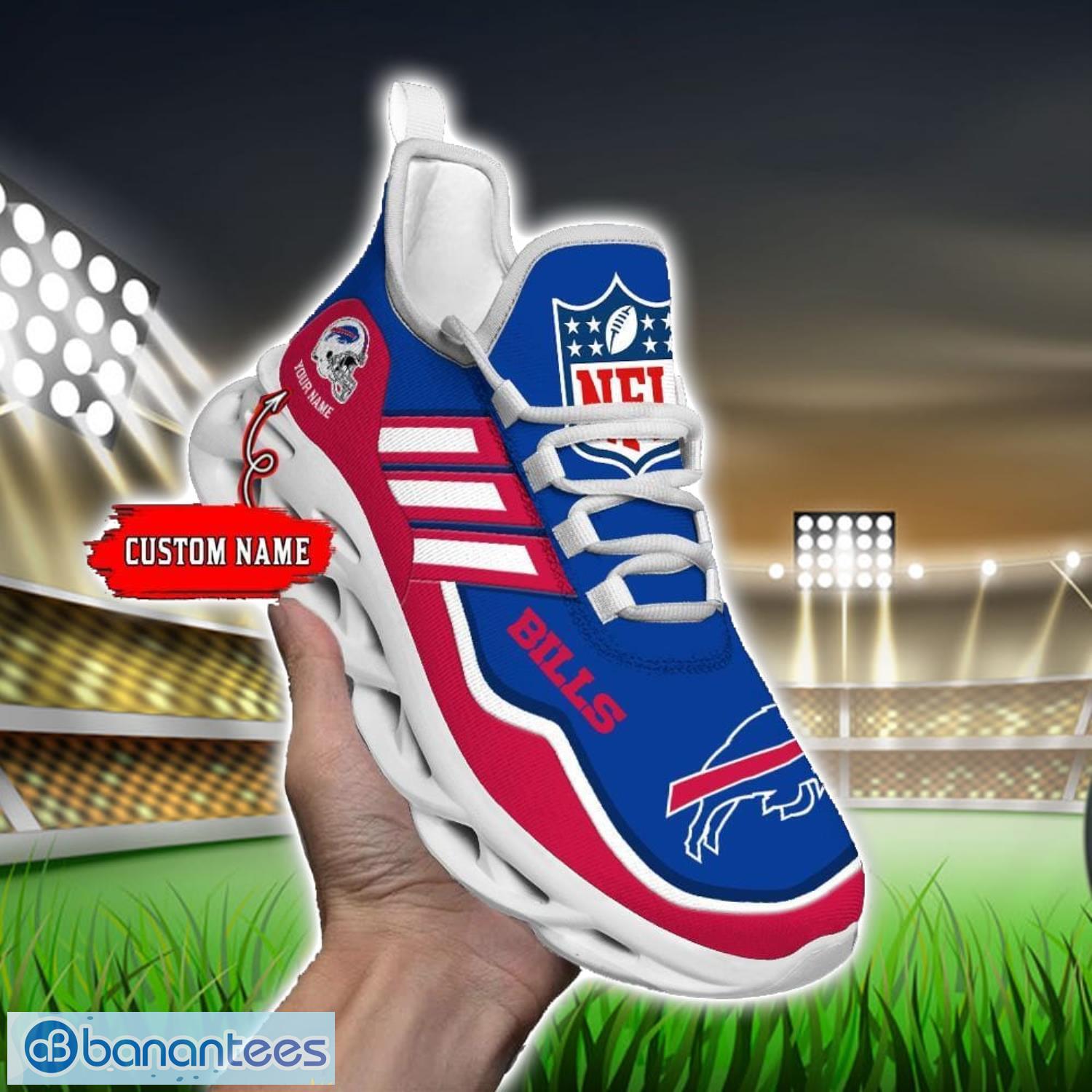 custom name nfl buffalo bills sneakers sport team max soul shoes for men women image Custom Name NFL Buffalo Bills Sneakers Sport Team Max Soul Shoes For Men Women Product Photo 1