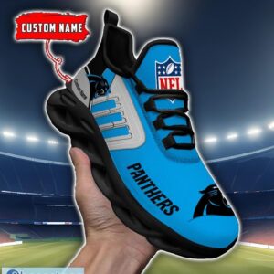 Custom Name NFL Carolina Panthers Max Soul Shoes Personalized Running Sneakers Product Photo 4