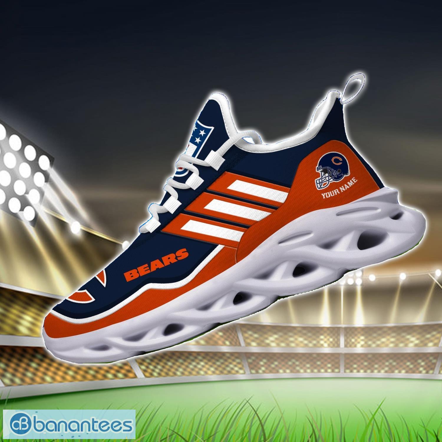 custom name nfl chicago bears sneakers sport team max soul shoes for men women 2 image Custom Name NFL Chicago Bears Sneakers Sport Team Max Soul Shoes For Men Women Product Photo 3