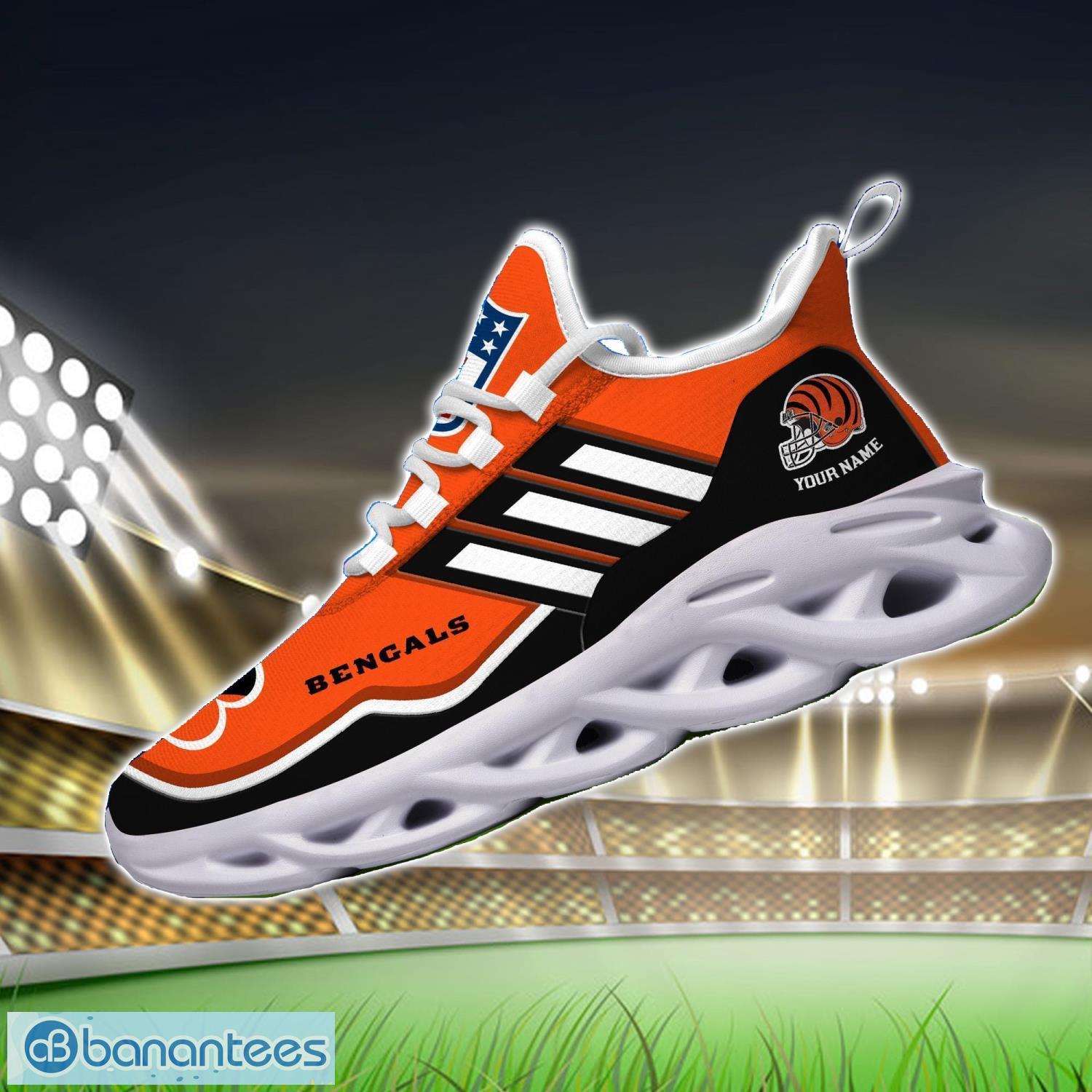 custom name nfl cincinnati bengals sneakers sport team max soul shoes for men women 2 image Custom Name NFL Cincinnati Bengals Sneakers Sport Team Max Soul Shoes For Men Women Product Photo 3