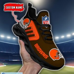 Custom Name NFL Cleveland Browns Max Soul Shoes Personalized Running Sneakers Product Photo 4