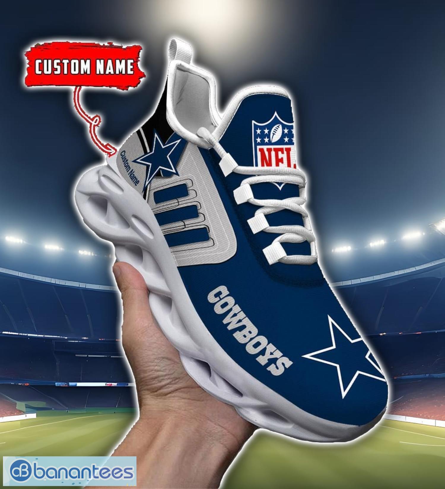 custom name nfl dallas cowboys max soul shoes personalized running sneakers image Custom Name NFL Dallas Cowboys Max Soul Shoes Personalized Running Sneakers Product Photo 1