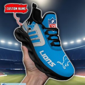 Custom Name NFL Detroit Lions Max Soul Shoes Personalized Running Sneakers Product Photo 4