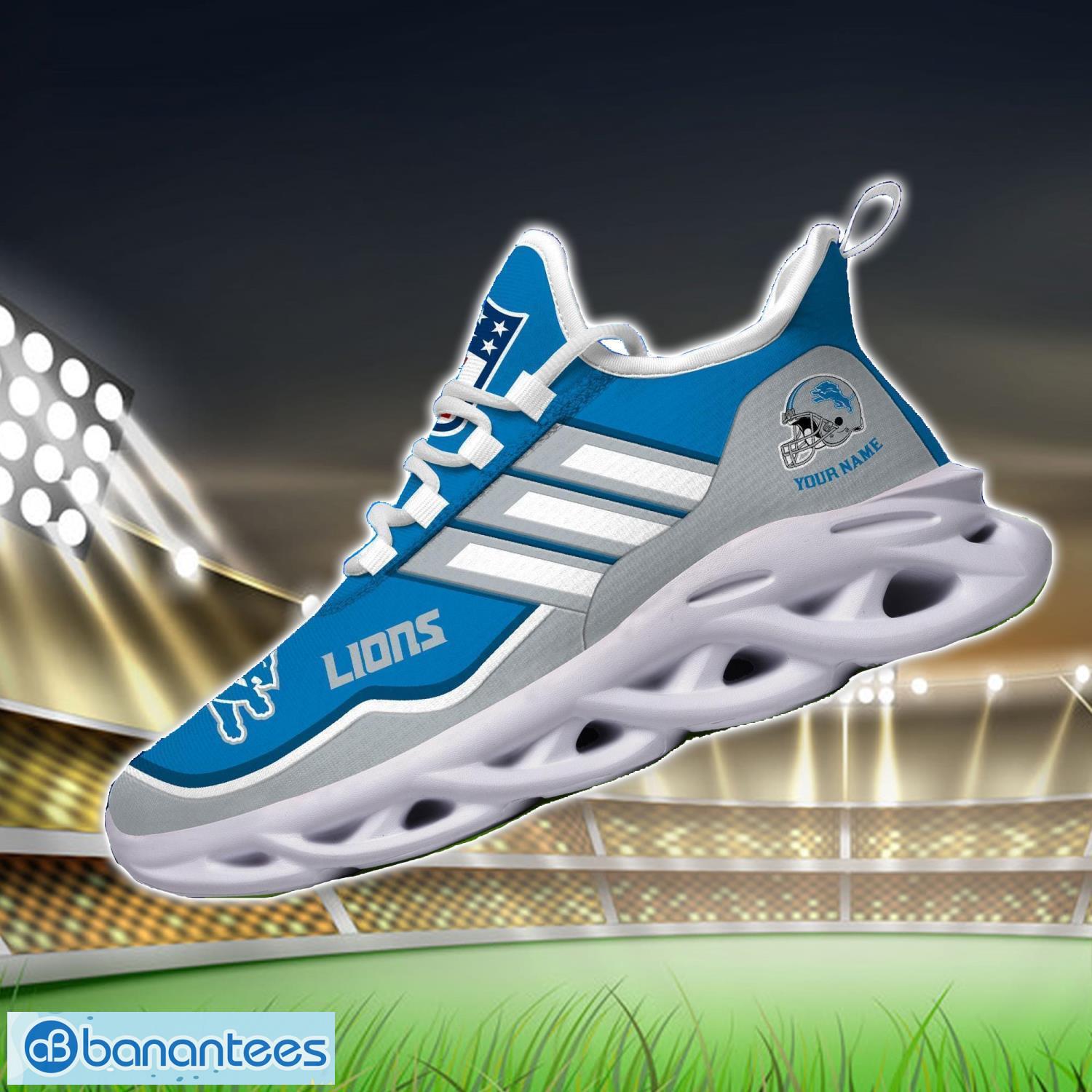 custom name nfl detroit lions sneakers sport team max soul shoes for men women 2 image Custom Name NFL Detroit Lions Sneakers Sport Team Max Soul Shoes For Men Women Product Photo 3