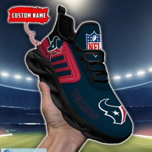 Custom Name NFL Houston Texans Max Soul Shoes Personalized Running Sneakers Product Photo 4