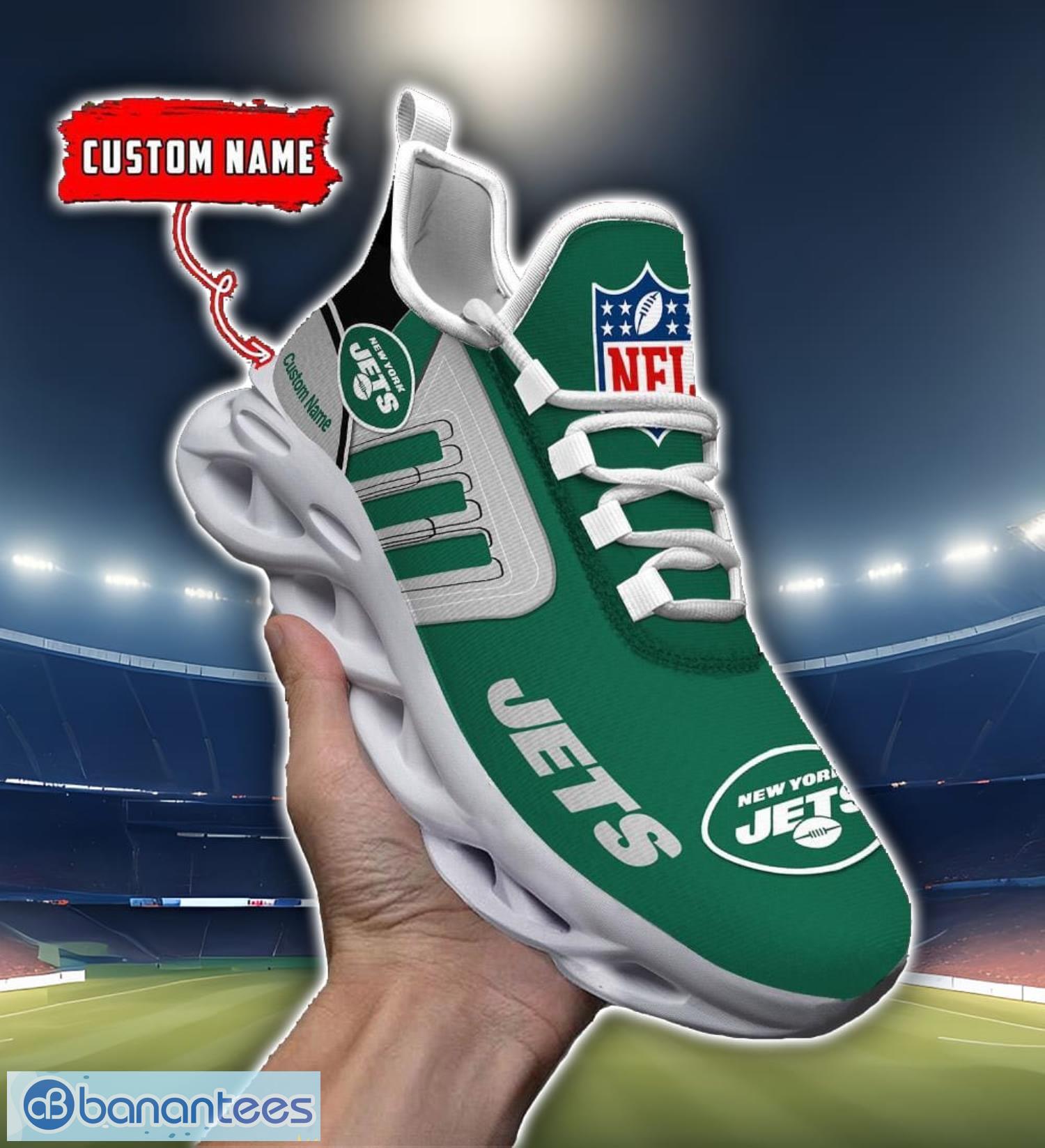 custom name nfl new york jets max soul shoes personalized running sneakers image Custom Name NFL New York Jets Max Soul Shoes Personalized Running Sneakers Product Photo 1