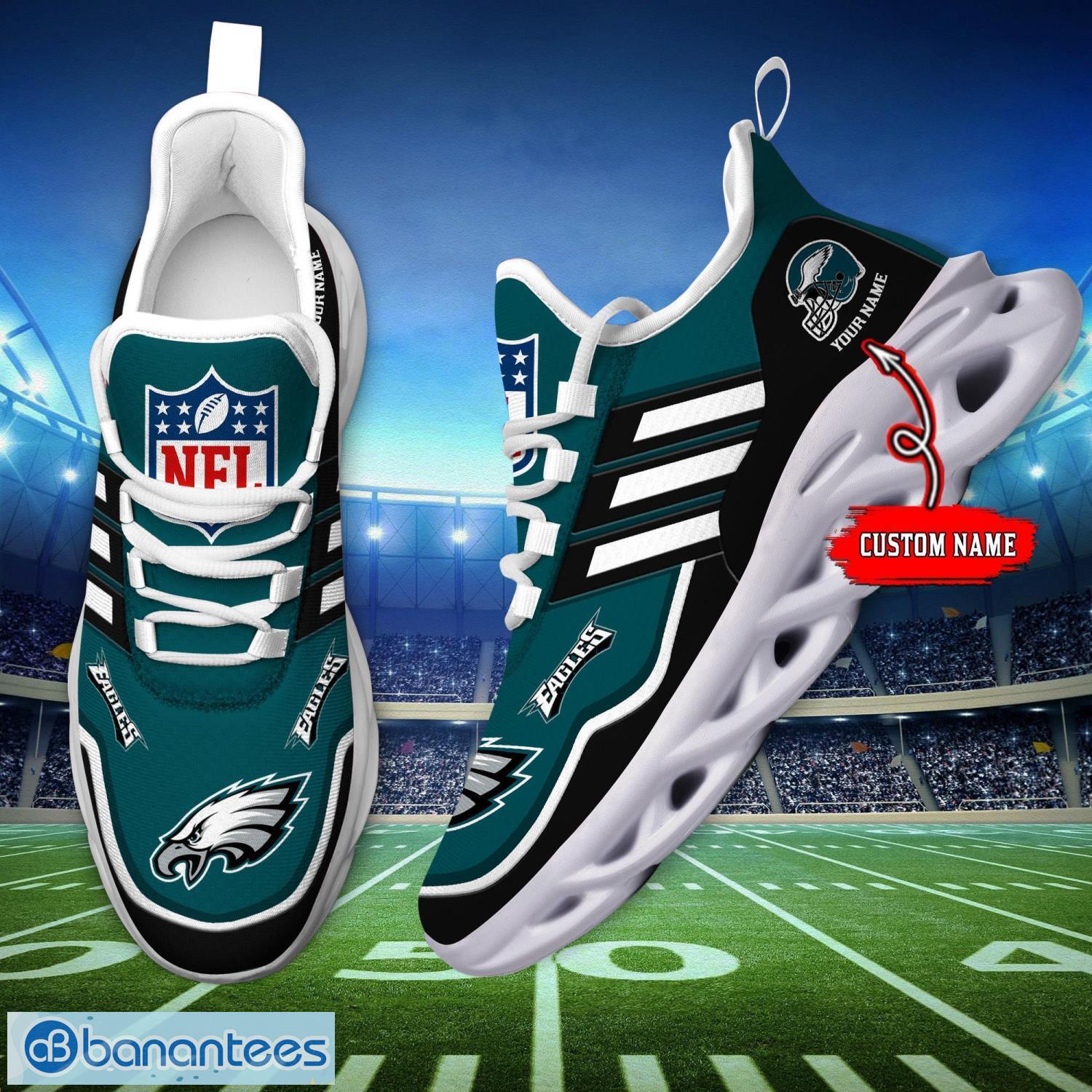 custom name nfl philadelphia eagles sneakers sport team max soul shoes for men women 4 image Custom Name NFL Philadelphia Eagles Sneakers Sport Team Max Soul Shoes For Men Women Product Photo 5
