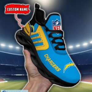 Custom Name NFL San Diego Chargers Max Soul Shoes Personalized Running Sneakers Product Photo 4