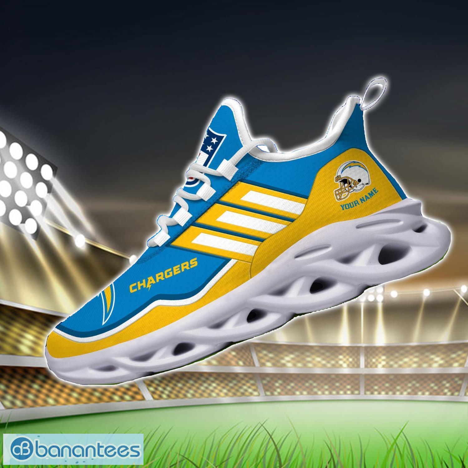 custom name nfl san diego chargers sneakers sport team max soul shoes for men women 1 image Custom Name NFL San Diego Chargers Sneakers Sport Team Max Soul Shoes For Men Women Product Photo 2