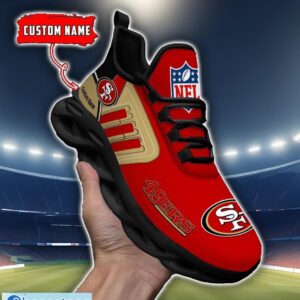 Custom Name NFL San Francisco 49ers Max Soul Shoes Personalized Running Sneakers Product Photo 4