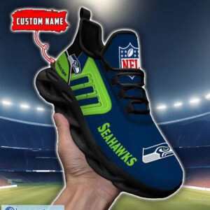 Custom Name NFL Seattle seahawks Max Soul Shoes Personalized Running Sneakers Product Photo 4