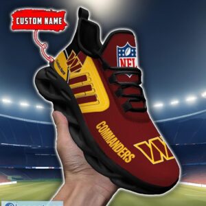 Custom Name NFL Washington Commanders Max Soul Shoes Personalized Running Sneakers Product Photo 4