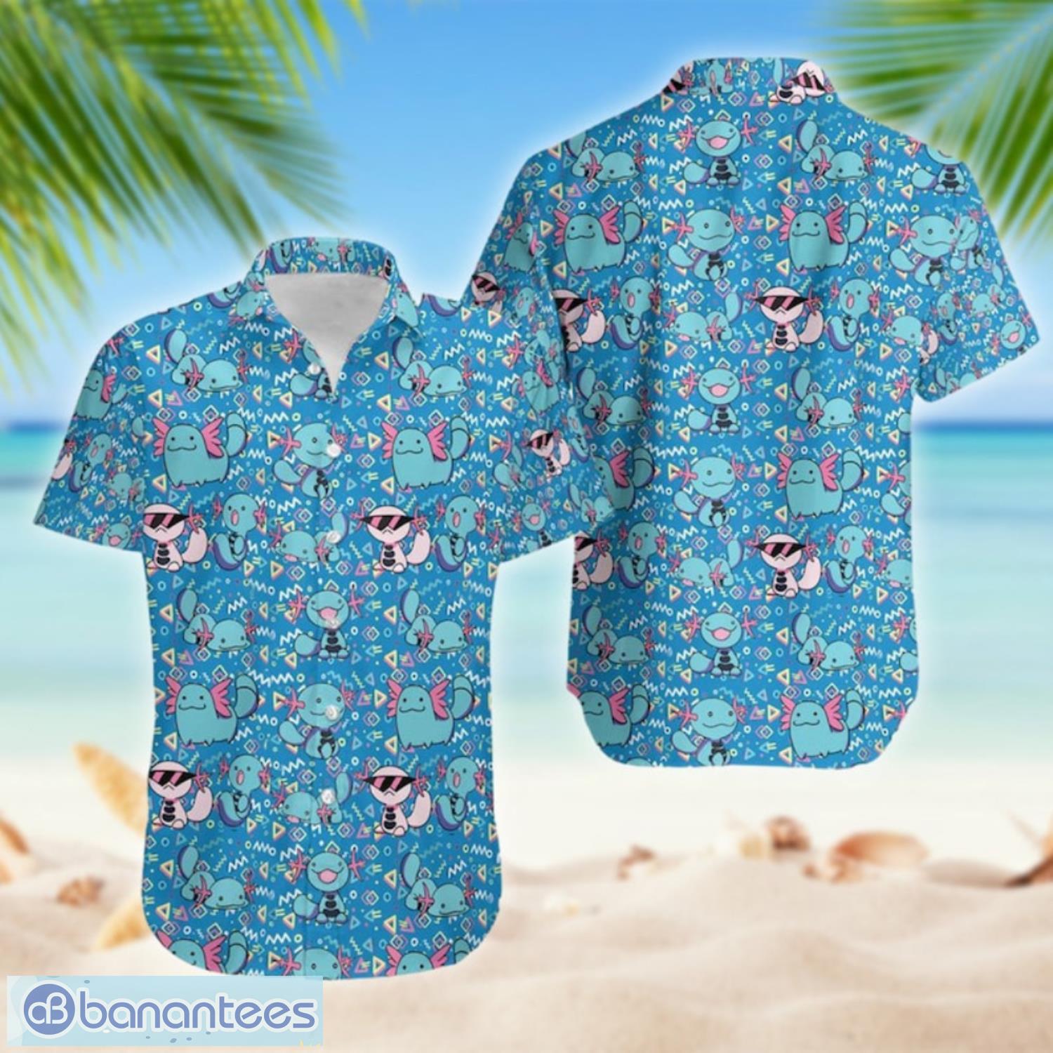 cute wooper water type of pokemon summer hawaiian shirt image Cute Wooper Water Type Of Pokemon Summer Hawaiian Shirt Product Photo 1