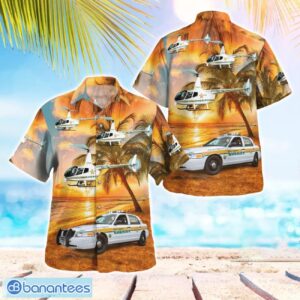 Polk County Sheriff Ford Police Interceptor & R66 3D Summer Aloha Hawaiian Shirt Product Photo 1