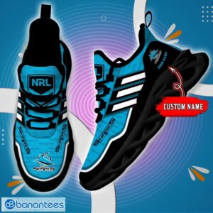 Custom Name For Fans NRL Cronulla Sharks Personalized Max Soul Shoes Running Sneakers Product Photo 4
