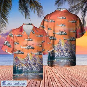 Royal Navy AW101 Merlin HM2 Hawaiian Shirt Beach Summer Shirt Product Photo 1
