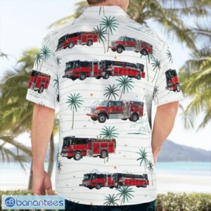 City of Oceanside, California, Oceanside Fire Department Hawaiian Shirt Button Summer Shirt Product Photo 2