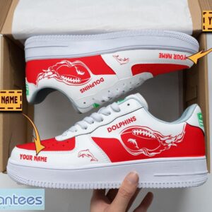 Dolphins NRL Air Force Shoes Custom Name Men Women Gift AF1 Shoes Product Photo 1