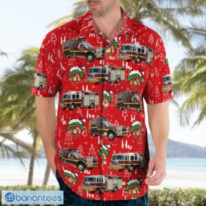 Sebring, Highlands County, Florida, Highlands County Fire Rescue Christmas Aloha Hawaiian Shirt Product Photo 4