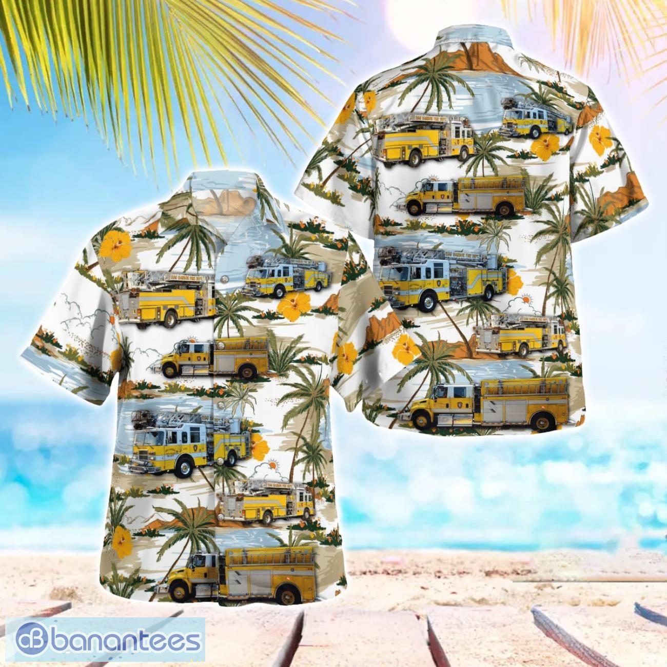 egg harbor fire department beach hawaiian shirt gift for summer holiday image Egg Harbor Fire Department Beach Hawaiian Shirt Gift For Summer Holiday Product Photo 1
